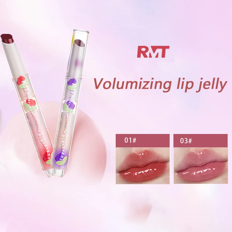 

RMT Fruit Lip Jelly, однотонный блеск для губ с зеркальной отделкой, мерцающий, увлажняющий, многофункциональный для губ, масляный бальзам, грязевой макияж