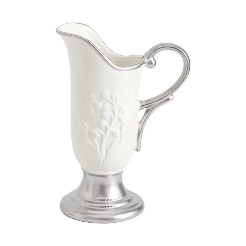 

Medieval ceramic vase, high-end French art ins style high-value creative ornament, hydroponic vase retro