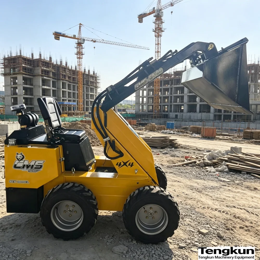 Powerful Mini Crawler Skid Steer Loader Machine Easy to Operate Track Bucket Skid Steer Loader Diesel Mini Skid Steer Loader