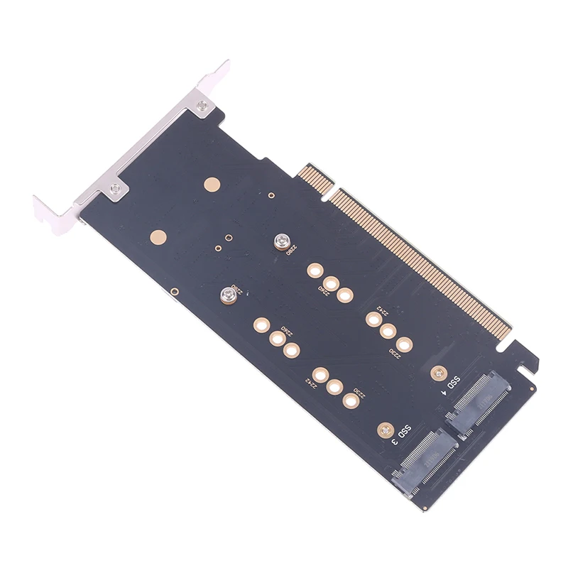 1PCS m.2 X16 TO 4X NVME PCIE3.0 GEN3 X16 TO 4*NVME RAID CARD PCI-E VROC CARD RAID Hyper M.2X16 M2X16 4X X4 NVME*4 RAID