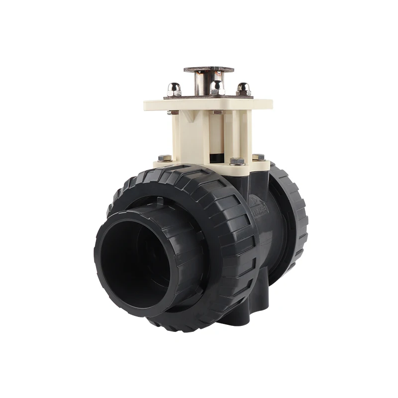 High-Endurance DN65 Electric Ball Valve UPVC Plastic for Valve Body Application