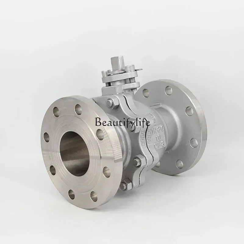 304/316 stainless steel flanged ball valve Q41F-16P high temperature steam chemical natural gas valve