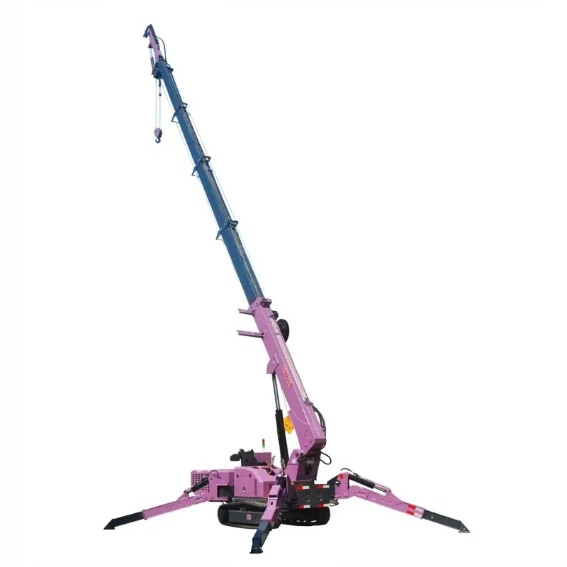 Customized 1 3 5 8 Ton Spider Crane Telescopic Boom Mini Crawler Mobile Crane 10M Lifting Height New 2 Year Warranty