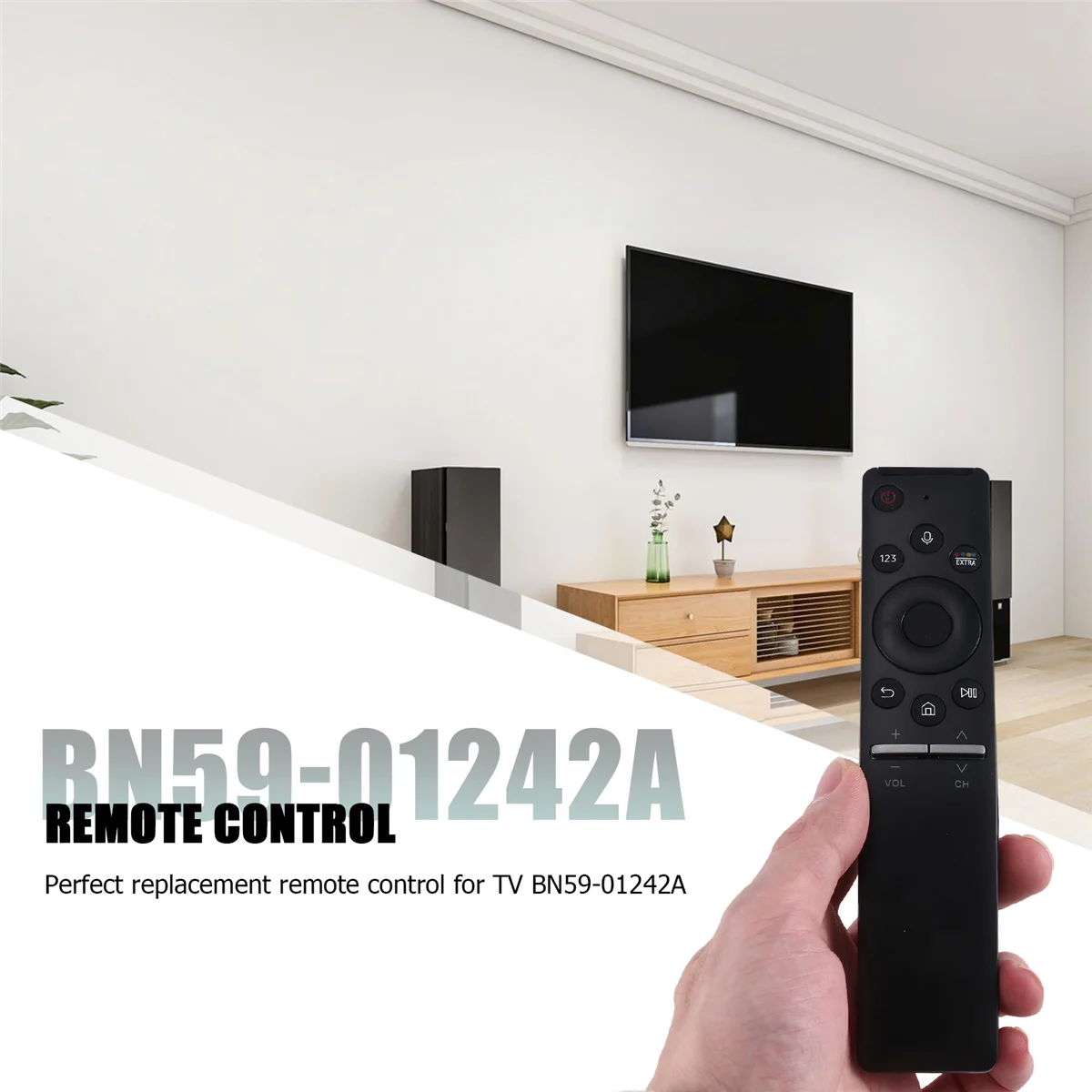 Controle remoto para TV Samsung com voz, Blue-Tooth, BN59-01242A, N55KU7500F, UN78KS9800, UN78KS9800F, UN78KS9800FXZA