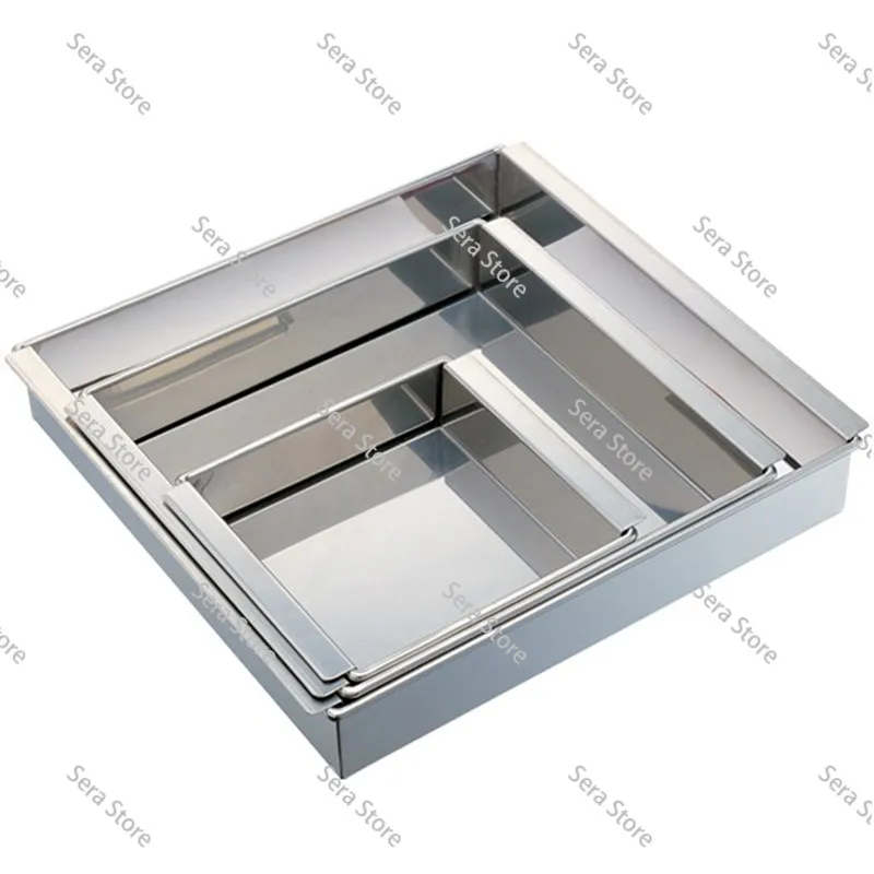 Stainless steel tofu shaper Japanese square plate basin thickened manual press Commercial kitchen tools