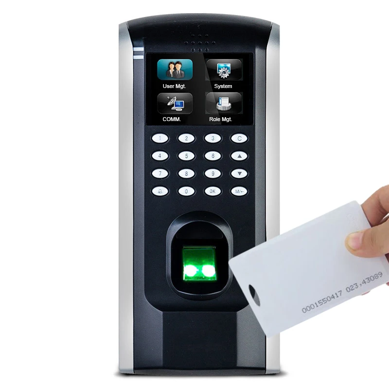 

RFID Biometric Fingerprint Access Control And Time Attendance ZK SF200 2 Inch TFT Color Screen TCP/IP Door Access Control System