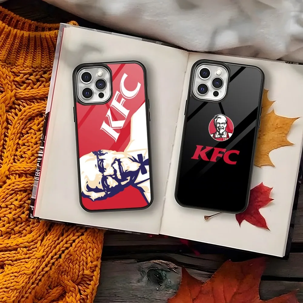 K-KFC Fried Chicken Food Phone Case PC+TPU For Iphone Apple 12 Pro Max 1115 13 14 Mini 6S 8 7 Plus X Xs XR Luxury Back Cover