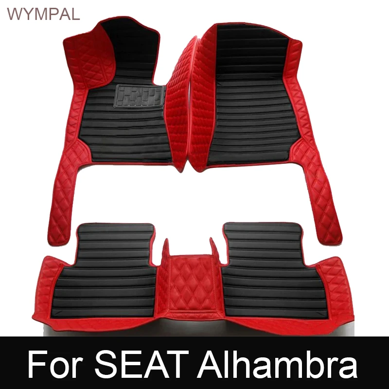 Car Mats For SEAT Alhambra MK2 7N VW VW Sharan 2011~2020 Pad Carpets Set Leather Mat Auto Floor Rugs Car Accessories