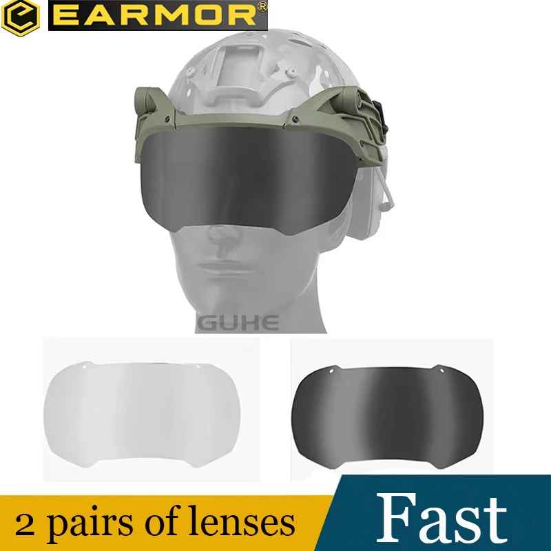 Tactical Goggles Paintball Glasses Windproof Glasses Tactical Glasses Hunting War Game Goggles Military Helmet Accessories