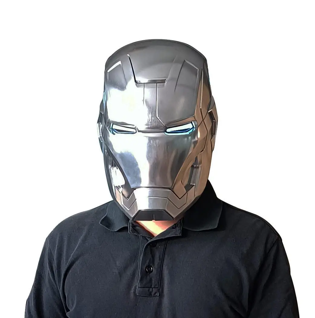 Marvel Iron Man Helmet 1:1 MK42 LED Light Up Ironman Mask Manual/Electronic Superhero Cosplay Helmet for Birthday Christmas Gift