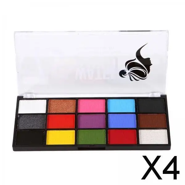 

Special Effects Body Face Paint Palette 15 Colors Water Activated Makeup Kit for Carnival Halloween Cosplay Parties
