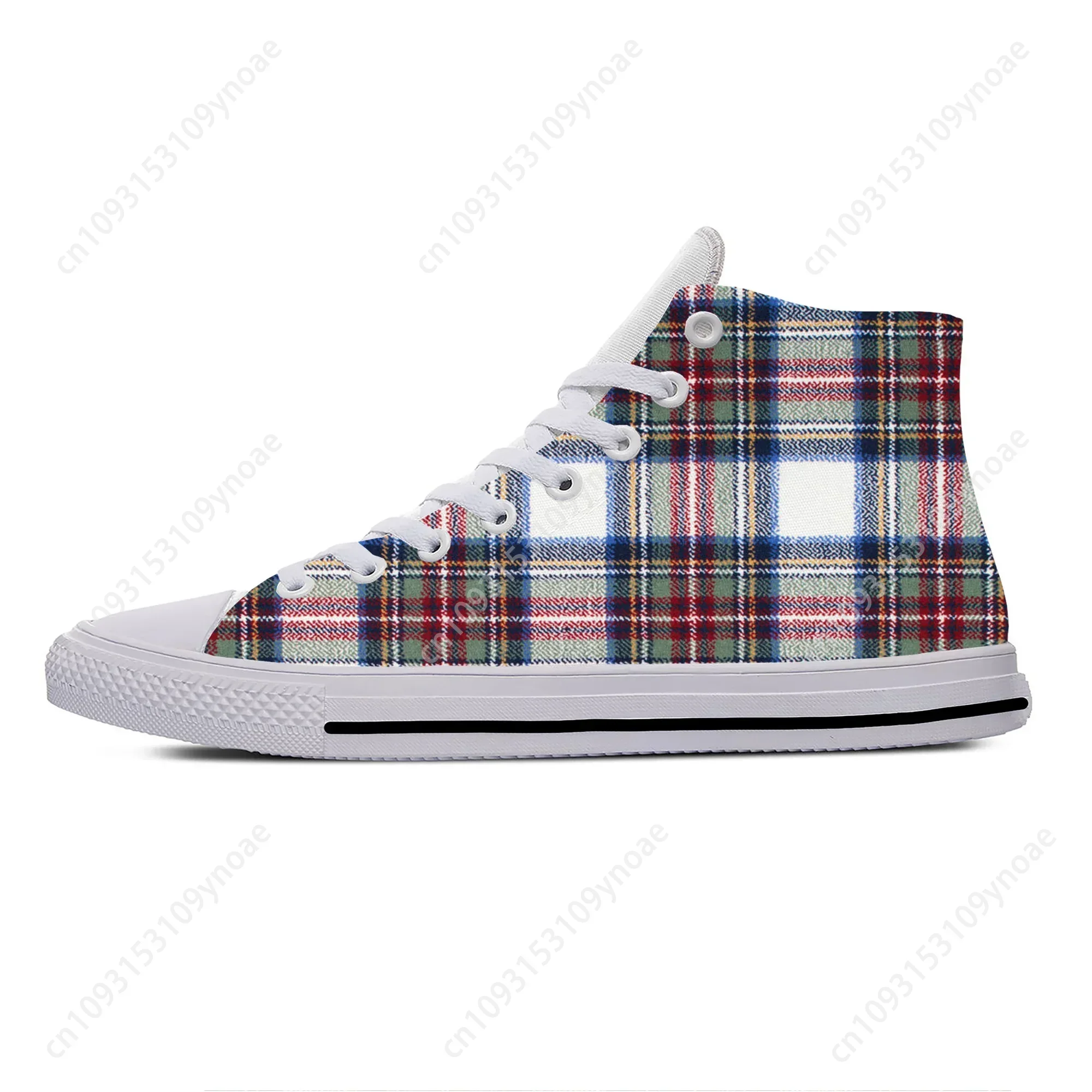 

Hot Cool Scottish Plaid Stewart Tartan Clan Fashion Casual Shoes High Top Breathable Men Women Sneakers Lightweight Board Shoes