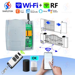 WiFi RF Garage Gate Sliding Door Opener Tuya DIY Smart Switch for BFT FAAC etc 433Mhz Remote Control Switch 12V 24V Relay Module