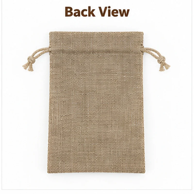 Natural Burlap Drawstring Gift Bags Jute Linen Pouches for Wedding Party Favors Jewelry Candy Coffee DIY Packaging Storage 4 Siz