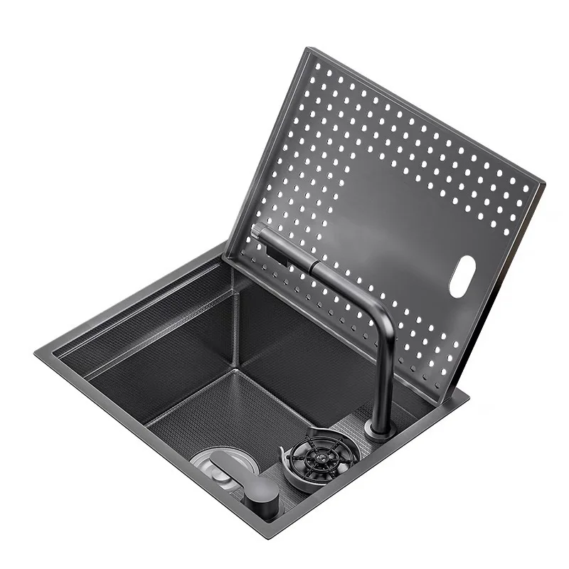Hot Selling Invisible Ultra Small Apartment 304 Stainless Steel Mini Island Bar Hidden Sink Single Sink Cup Washer Dish Basin