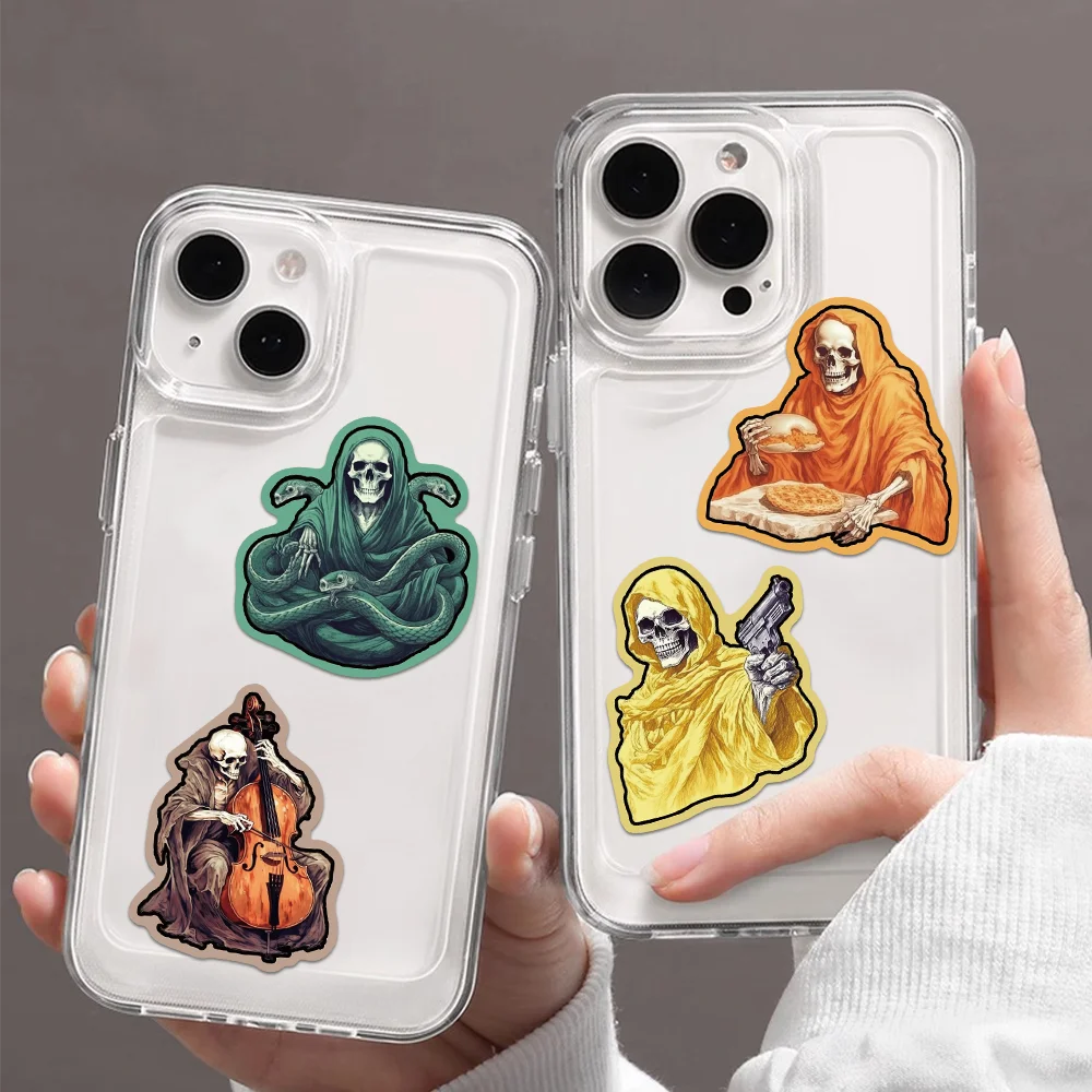 55pcs Skull Man stickers Halloween decoration laptop suitcase water bottle DIY skateboard  Paper-cut book waterproof stickers