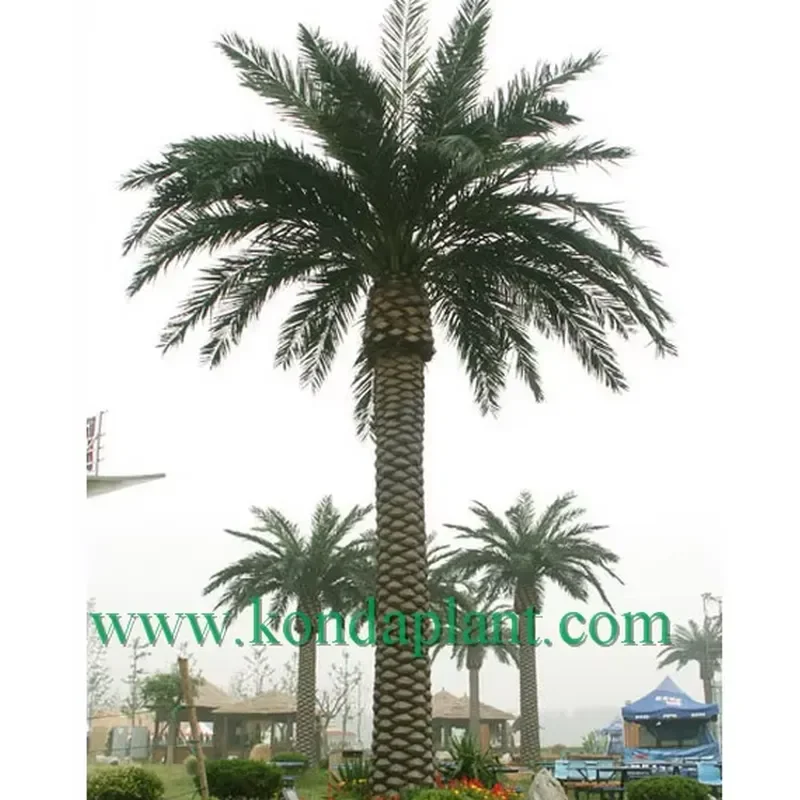 Large Outdoor Fake Palm Tree Artificial Plastic Real Touch Palm Leaf Tree for Outdoor Decor