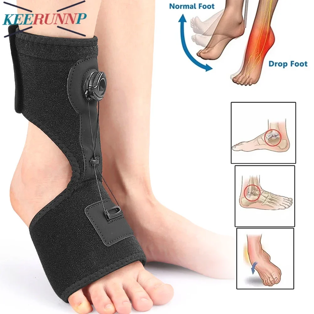 

1 шт., подтягивающий бандаж для стопы, подтягивающий бандаж для стопы для ходьбы, снятие стабильности нижних конечностей от инсульта, кристального паралища, перелома