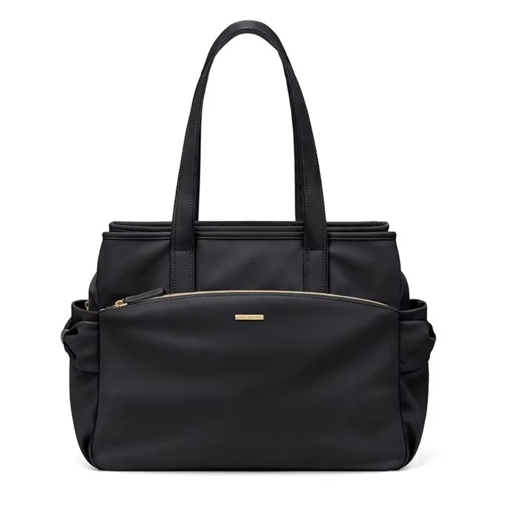 Versatile Solid Color Women's Handbag Large Capacity Multi-Layer Shoulder Bucket Bags Waterproof Top Handle Bags for Women