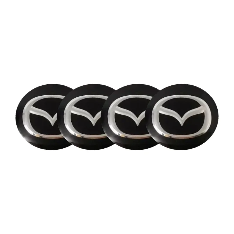 60mm 65mm Car Wheel Hub Cap Stickers for Mazda MS 3 6 GH Atenza CX5 CX5 CX3 CX9 RX7 RX8 Axela Accessories