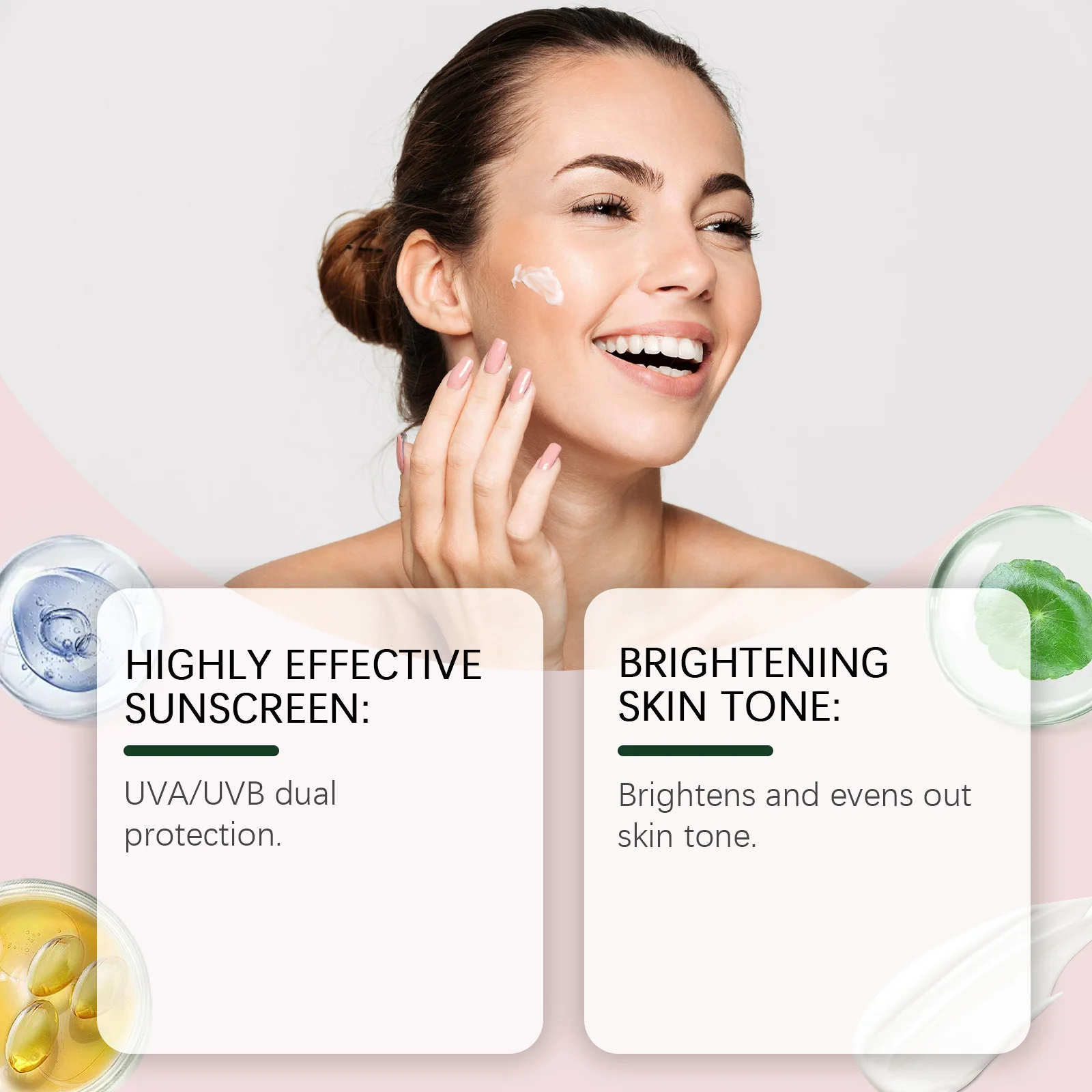 Niacinamide Moisturizing Face and Body Cream for Sensitive Skin Soothing Daily Protection Lotion Non Greasy Soft Skin Care 40g