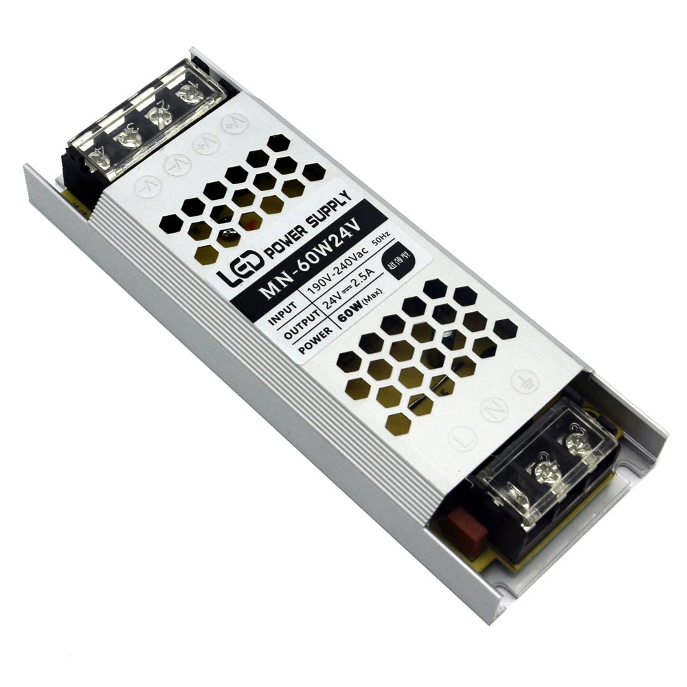 ABFN-초박형 스위칭 전원 공급 장치 조명 변압기 AC190-240V 60W LED 스트립용 전원 공급 장치 어댑터