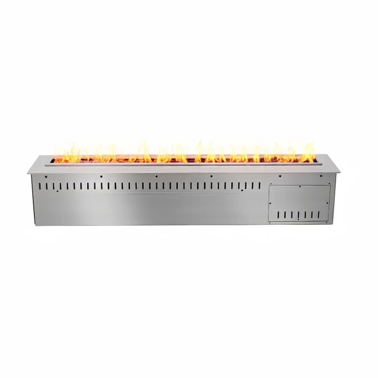 # for Bio Ethanol Burner, 36 Inch SS304 Body Automatic Ethanol Fireplace, WiFi Control Linear Insert Fireplace for Living Room
