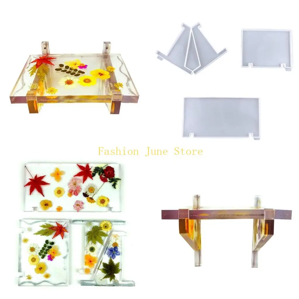 N5KA Storage Rack Stand Silicone Mold Epoxy Resin Mold Decor Crafts DIY Casting Mold