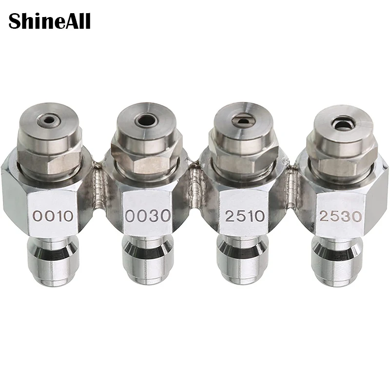 

1/4" Quick Connect Downstream Nozzle Kit with 4 Way JRod Tip Holder Pressure Washer Nozzle Pressure Washer Accessories for Car