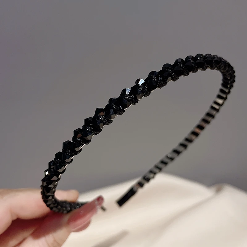 2pc Mode Vintage Kristall Headwear Stirnband Frauen Mädchen Haar Bands Koreanische Haarband für Hochzeit Party Haar Zubehör – Detail 6