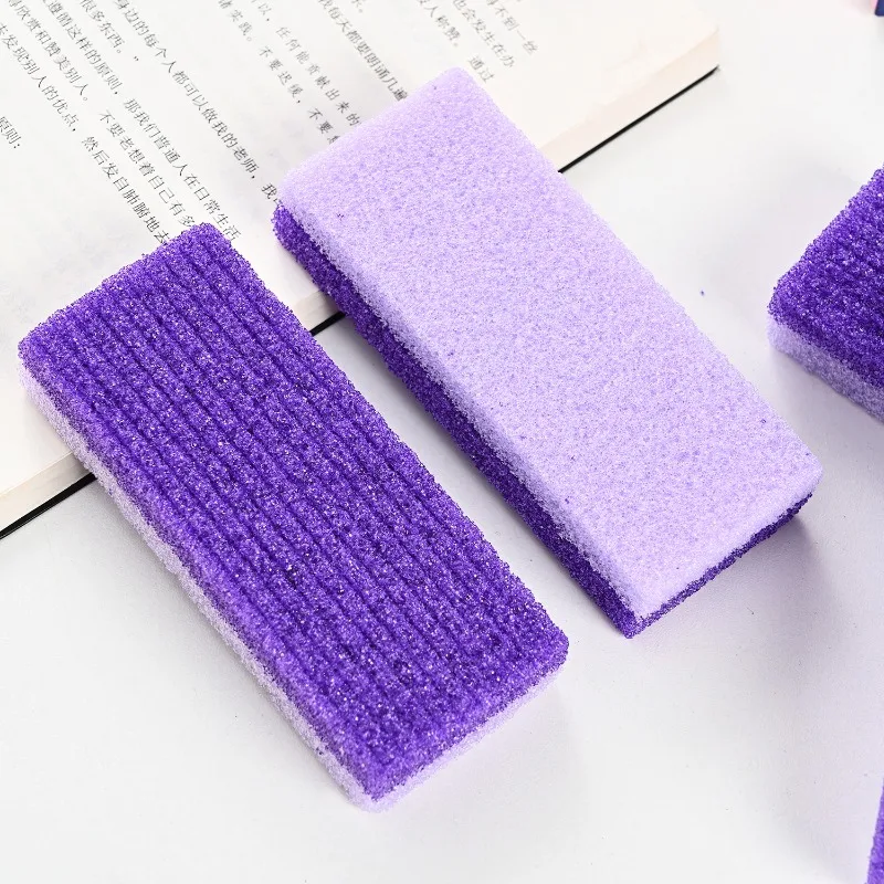 ‌PU Pumice Stone Foam Foot File Dual Color Callus Remover Exfoliator for Dry Cracked Fee Rough Skin Professional Manicure Kit‌