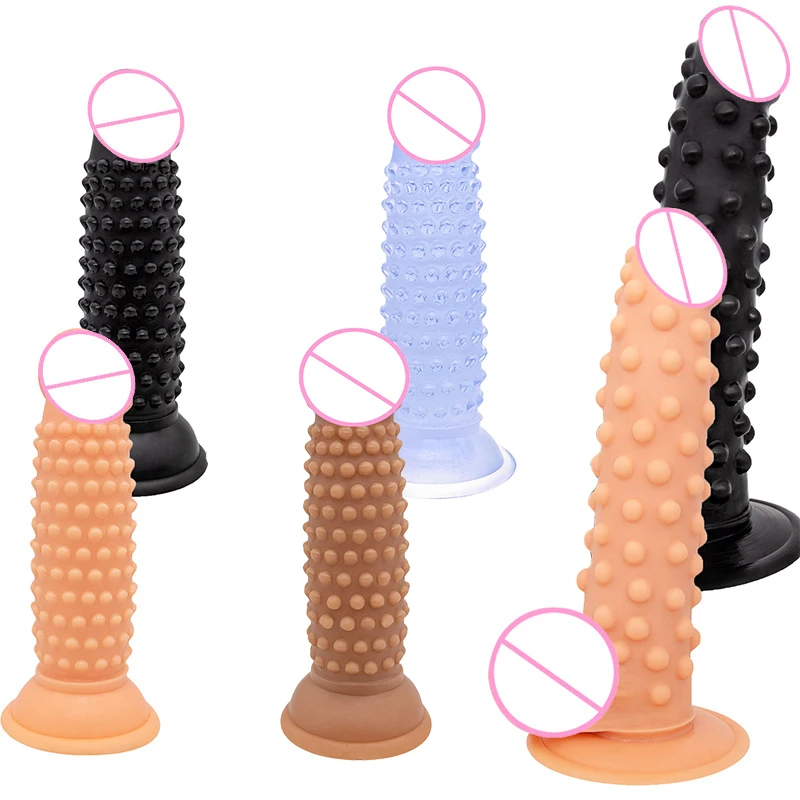 

Alternative Dildo Multi-particulate Vaginal Stimulation with Sucker Female Masturbation Dildo Adult Products Dildos