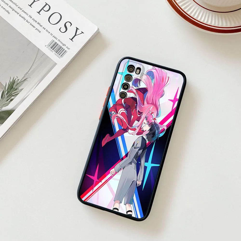 Phone Case For Samsung S21 Plus S24 S23 S22 S20 Ultra A53 A54 A71 A72 A73 A34 A51 Darling in the FranXX Translucent Back Cover