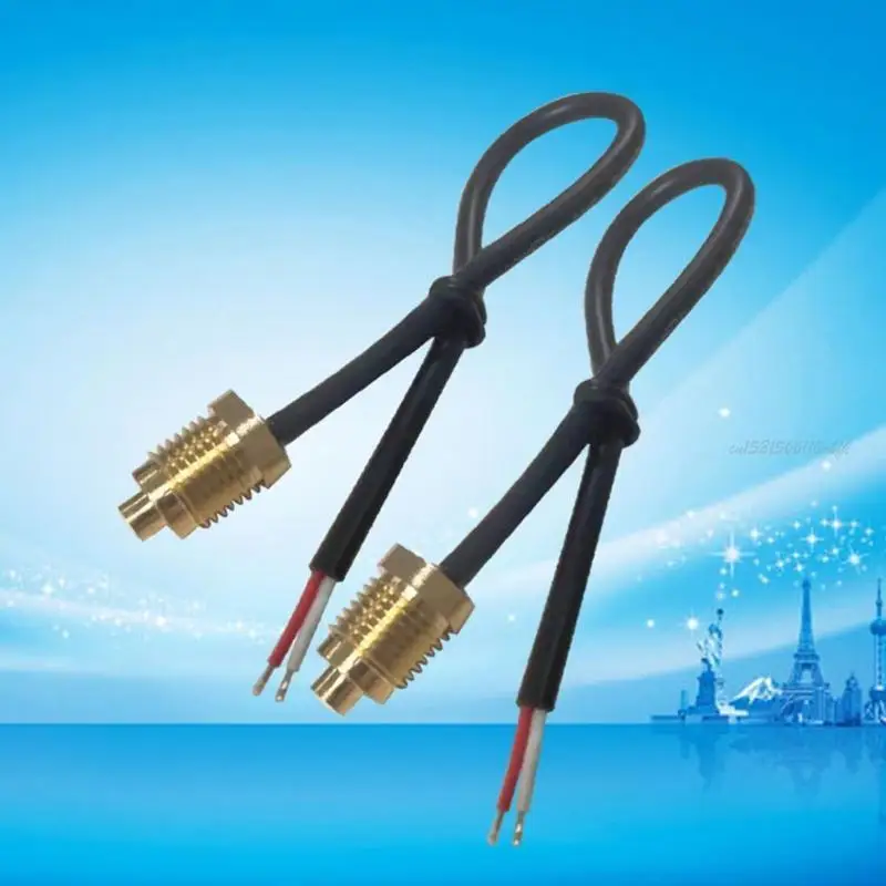 27rb NTC Temp Probe Thread Probe Cable Sensitivitas Tinggi Tahan Tahan Air