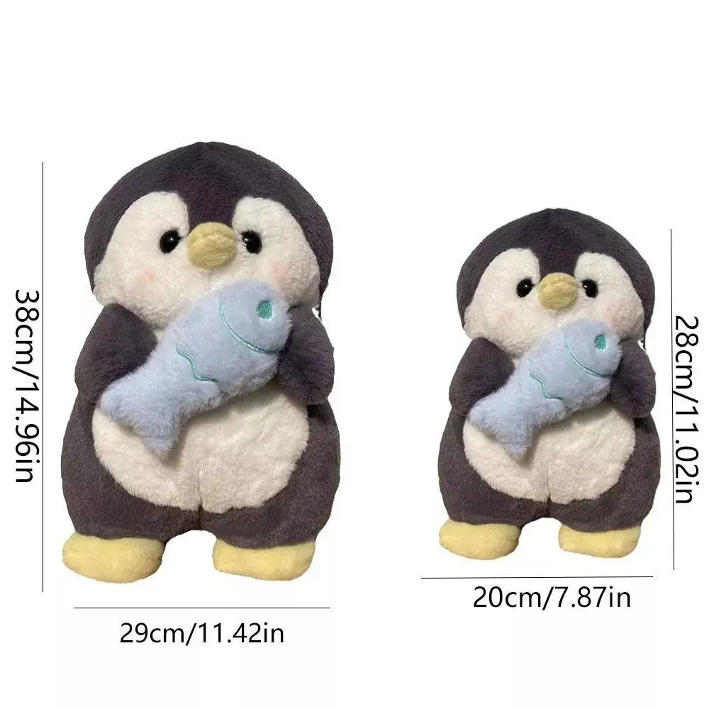 New Cute Plush Toy Trendy Cartoon Penguin Backpack Girls Students Plush Animal Shoulder Bag