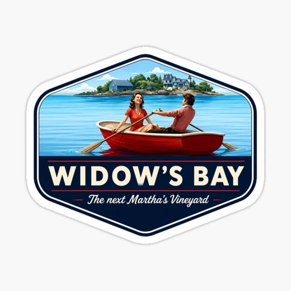 Greetings From Widow's Bay - Widow's Bay Sticker for Laptop Decor Bedroom Car Cute Cartoon Art Fashionable Public Suitcase