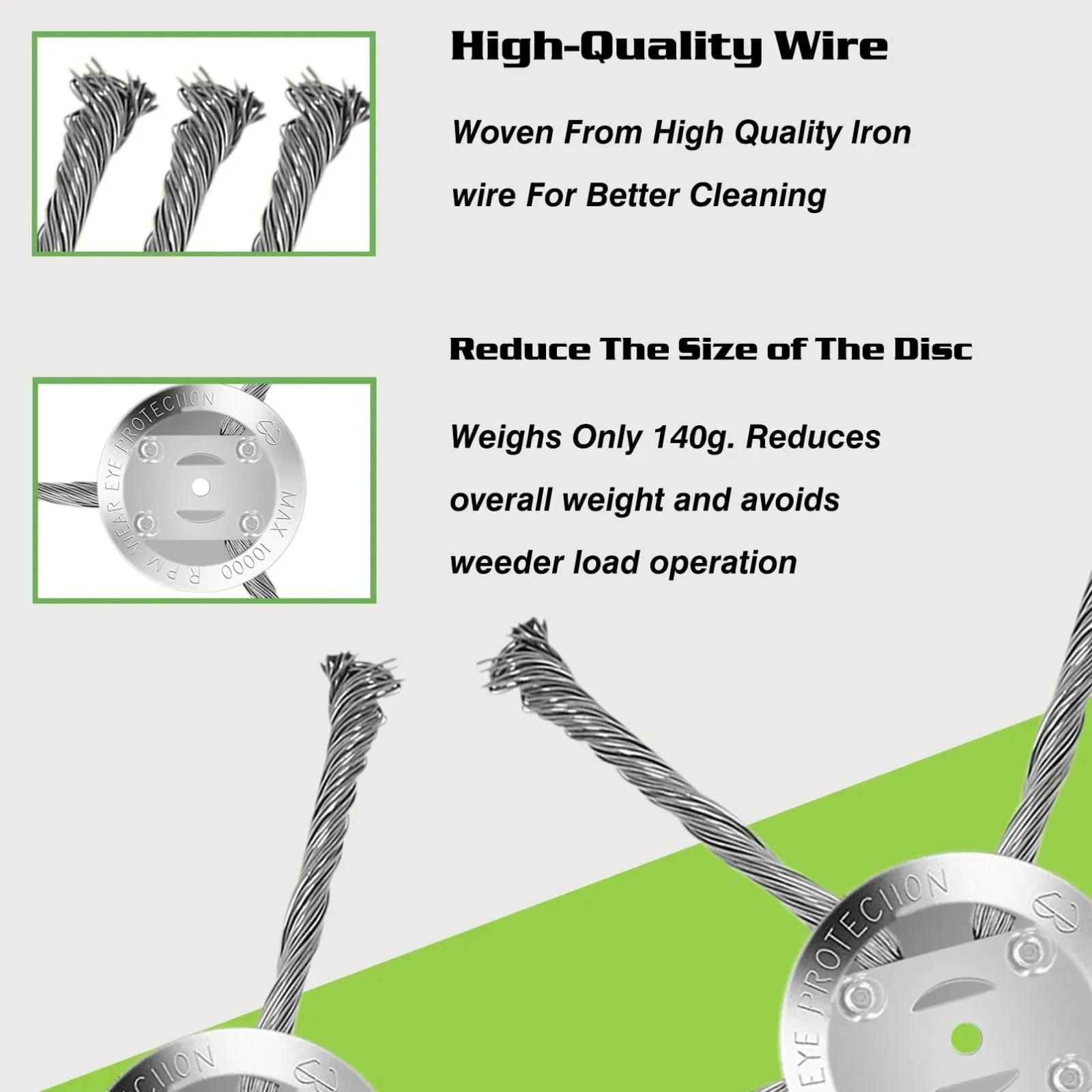 Steel Grass Trimmer Head Cutter Lithium Battery Wire Weed Blade Garden Grass Trimmer Head Lawn Mover Power  Accessories Tool