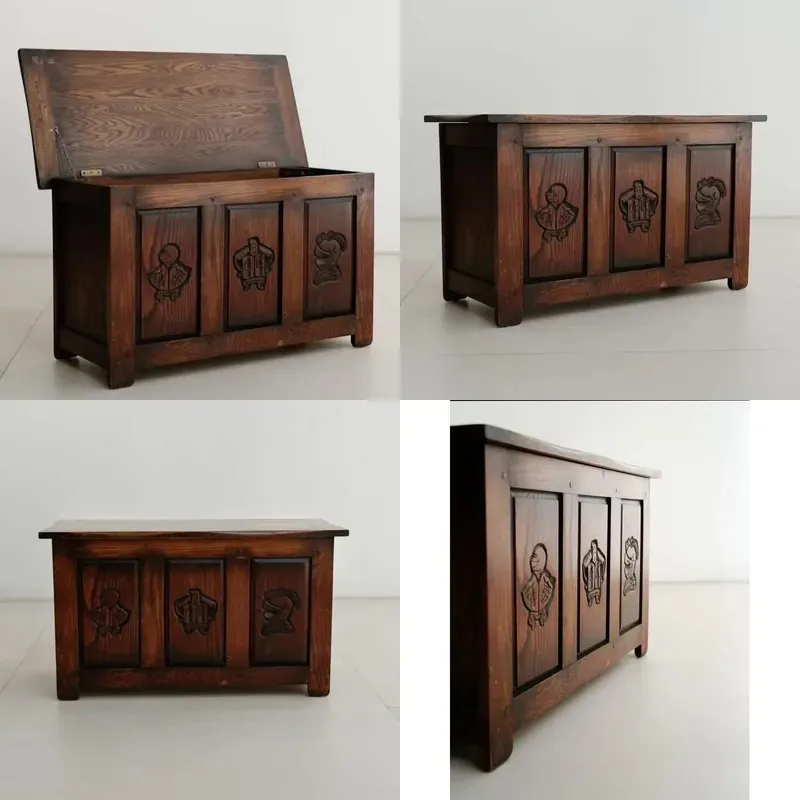 Modern Commercial Kitchen Lockers Solid Oak Side Cabinets Buffet Counter Living Room Furniture Carved Oak Door Storage Unit