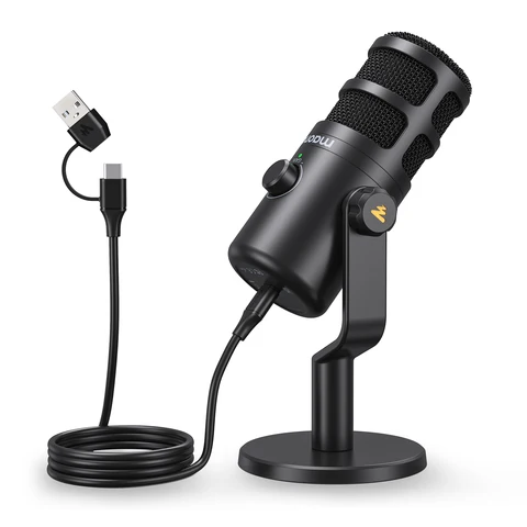 Maono PD100U USB Dynamic Microphone Podcasting Broadcast Live Streaming…