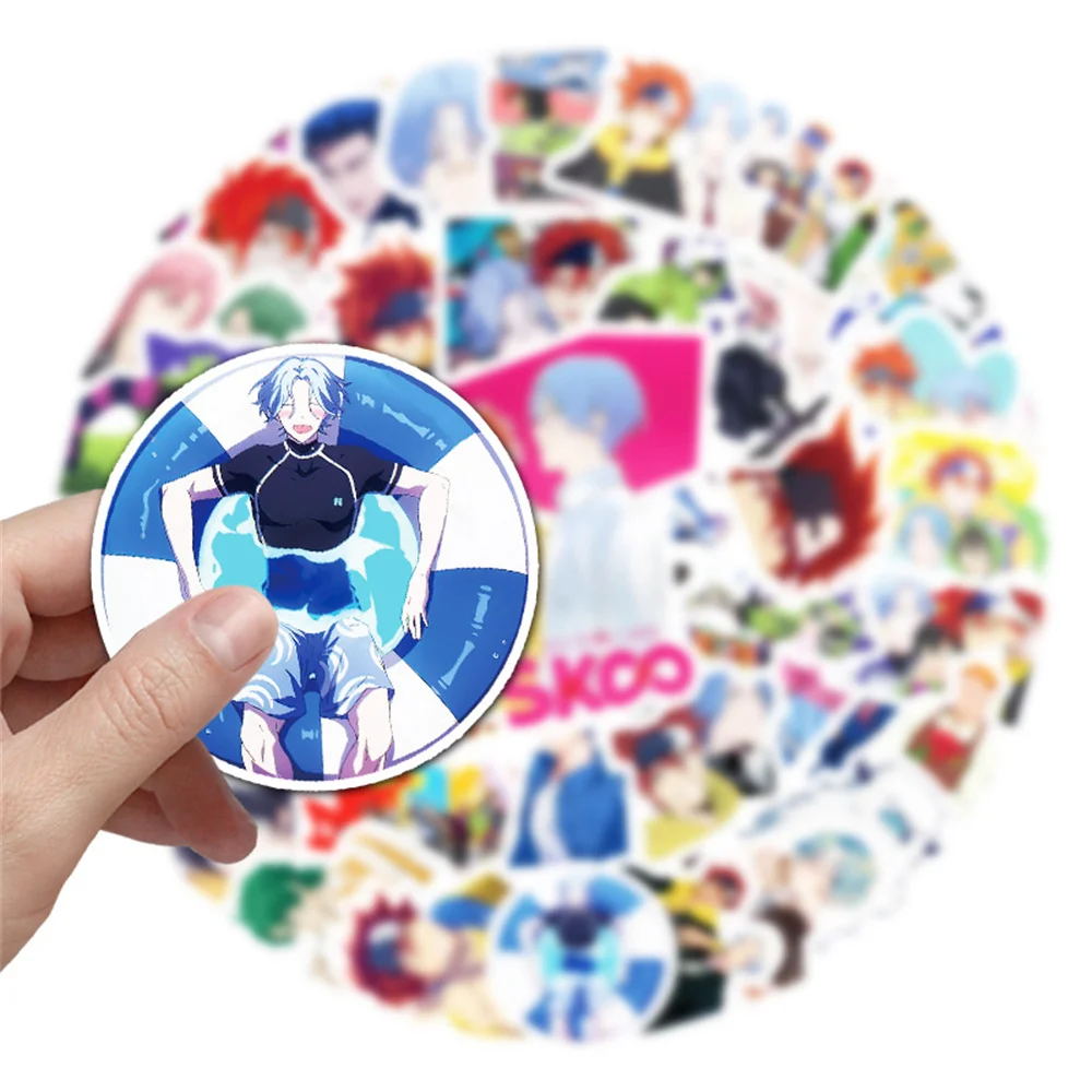50PCS 2021 Japan Super Burning Anime Unlimited Skateboard Cartoon Graffiti Decoration Suitcase Guitar Waterproof Sticker
