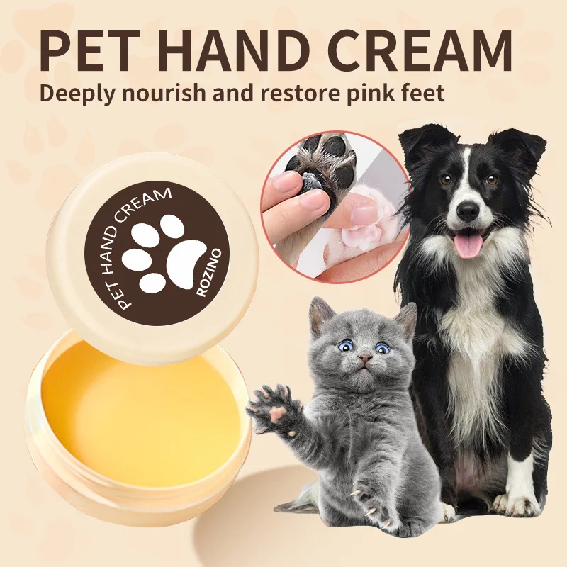 3 PCS Good quality spot pet hand cream, cat and dog specific moisturizing care, foot protection hand cream