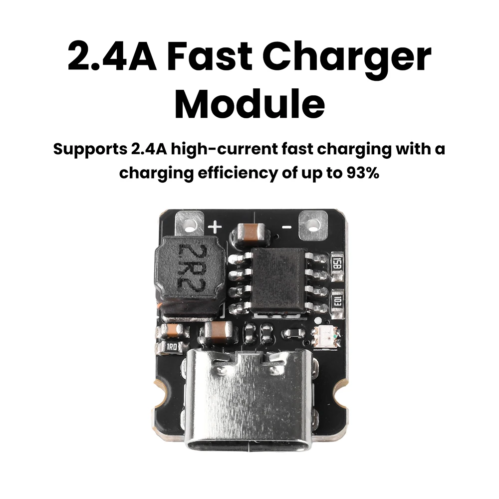 Mini 1S 3.2V 3.6V Lithium Iron Phosphate Battery Charging Board 2.4A Fast Charger Module Trickle Constant Current Charging