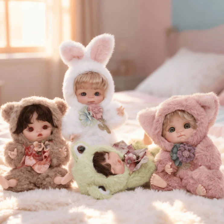 Cloveray Reborn bébé poupée vêtements modifiables 25 cm peluche vinyle poupée Kawaii jouet Figure jeu de rôle coffret cadeau de noël réaliste