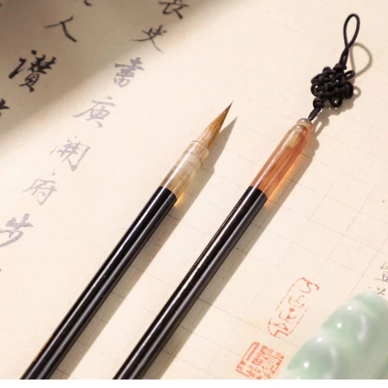 Small Regular Script Wolf Hair Brush Weasel Woolen Multiple Hair Brush Pen Specialized Calligraphy Writing Brush Pen Beginners