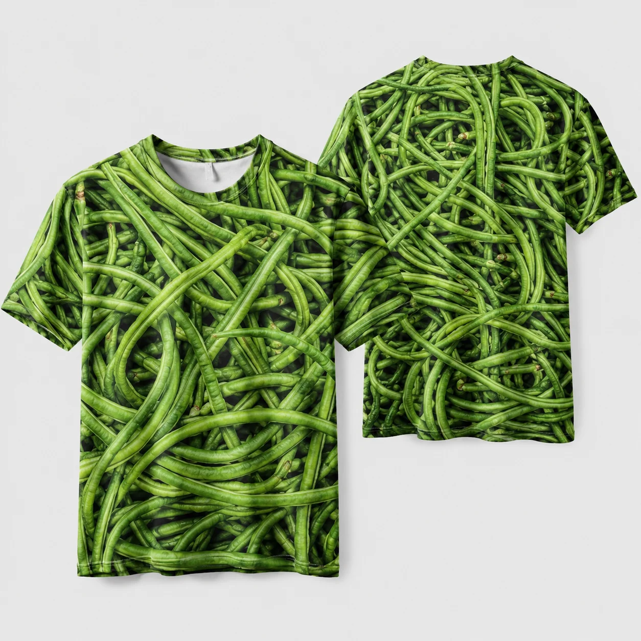 Mens Okra Water Spinach Eggplant 3D Print T Shirt Funny Vegetable Graphic Tee Casual Crew Neck Summer Streetwear Top