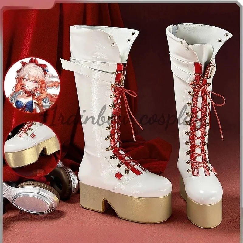 71rainbow Cosplay Arknights Haruka Cosplay Shoes Game Haruka Boots Shoes