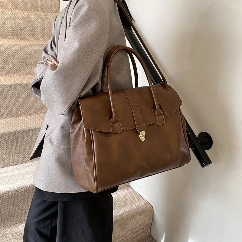 Luxury Top Handle Boston Bag for Women - Shoulder and Crossbody Handbag