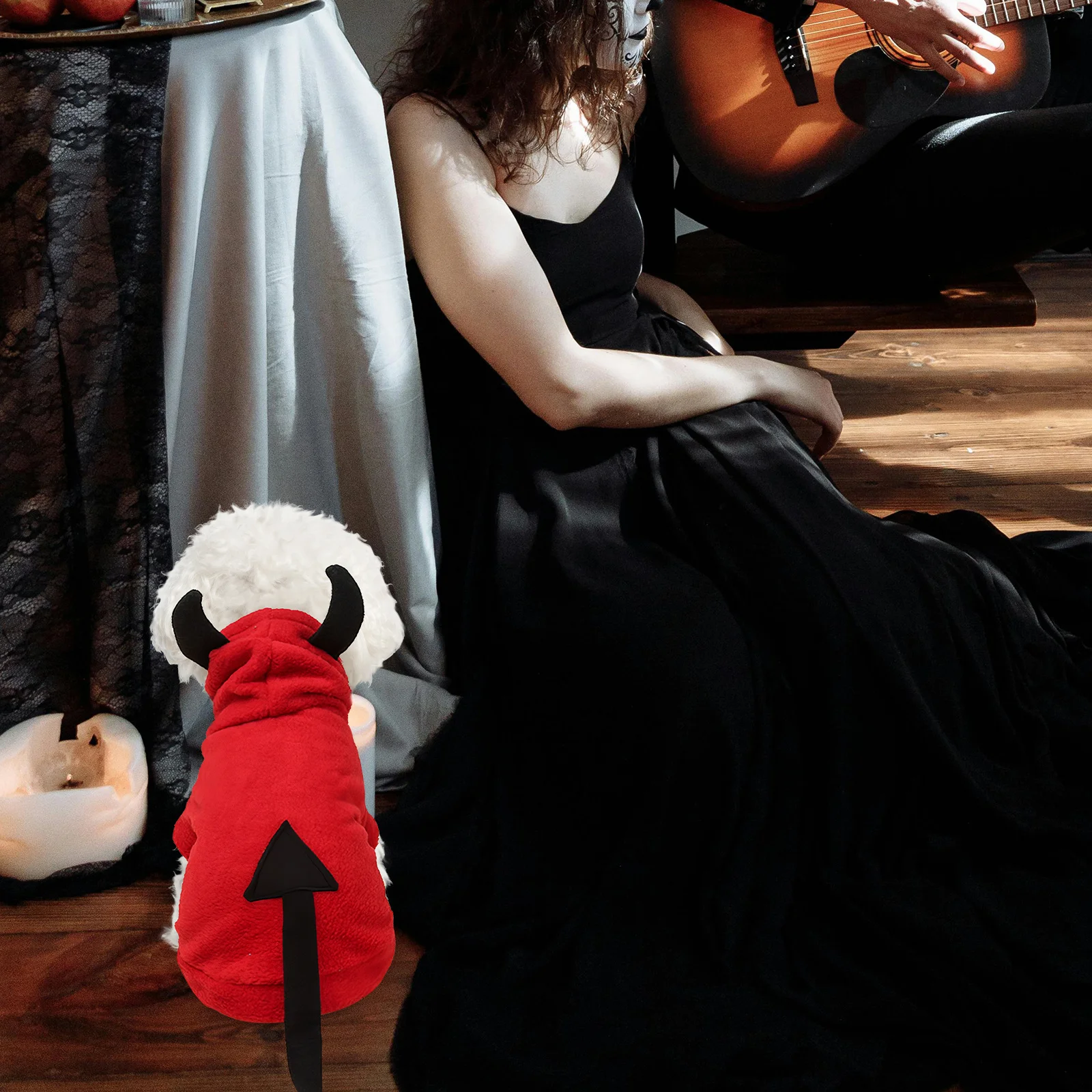 

1Pcs Halloween Pet Clothes Easy on Off Dog Costume for Carnival Birthday Photo Taking Pet Clothes