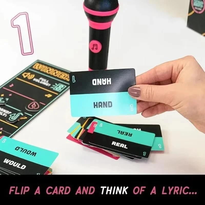 لعبة الكاريوكي العائلية المثيرة Lucky Egg 2025 - Grab the Mic Multiplayer Board Game للمطربين السيئين مع بطاقات الغنائية