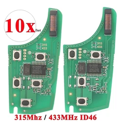 Jingyuqin 10pcs Car Remote Key circuito elettronico per Chevrolet Malibu Cruze Aveo Spark Sail Opel Buick 315/433MHz ID46